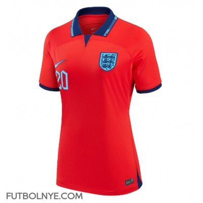 Camiseta Inglaterra Phil Foden #20 Visitante Equipación para mujer Mundial 2022 manga corta
